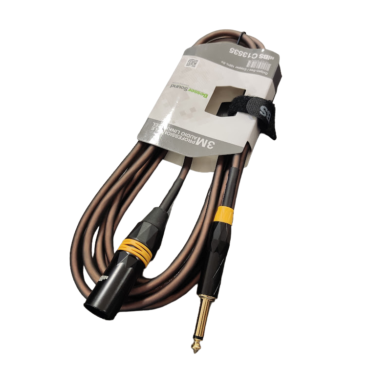 CABLE PLUG XLR A PLUG 1/4M BESSER SOUND