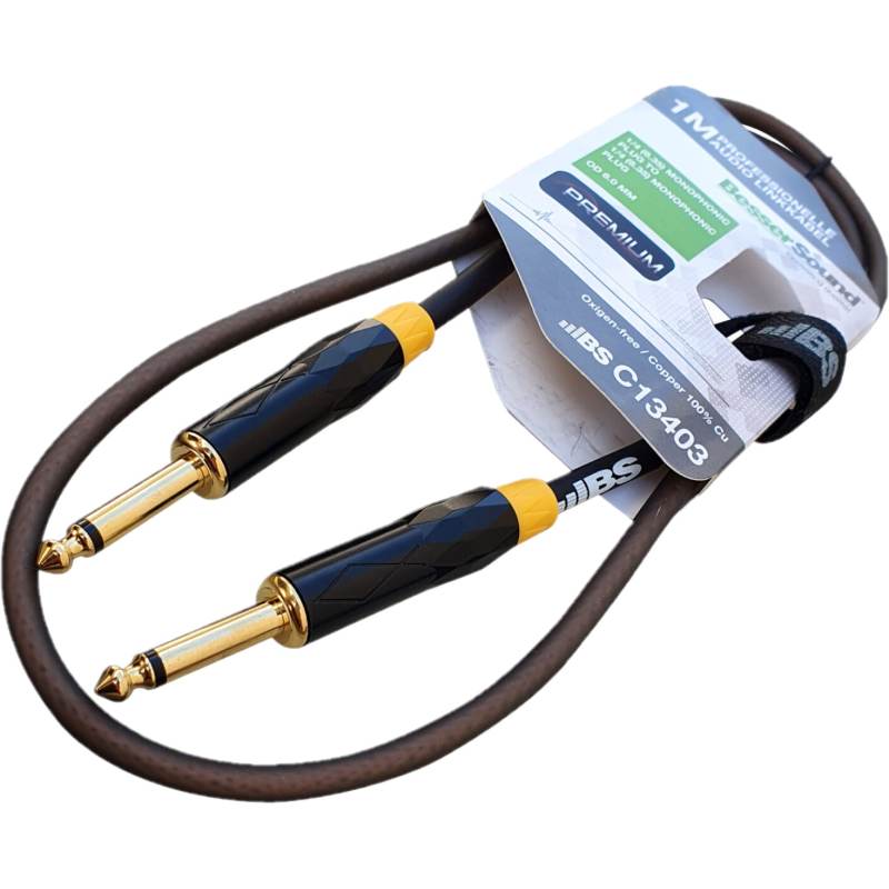 Cable BS de audio MONO 6.3MM PLUG-PLUG