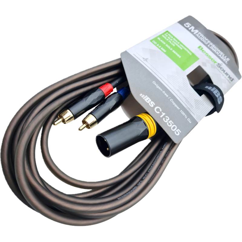 CABLE BS DE AUDIO 2RCA A CANON MACHO