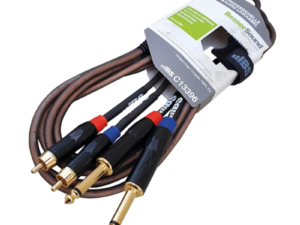 CABLE BS DE AUDIO 2RCA A 2 1 4 MACHOS