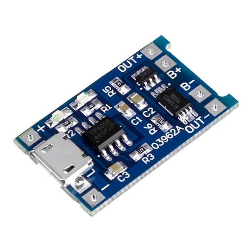 MODULO DE CARGA 18650 DE PROT 5V 4.2V 1A (V8) (T-TP-4056)