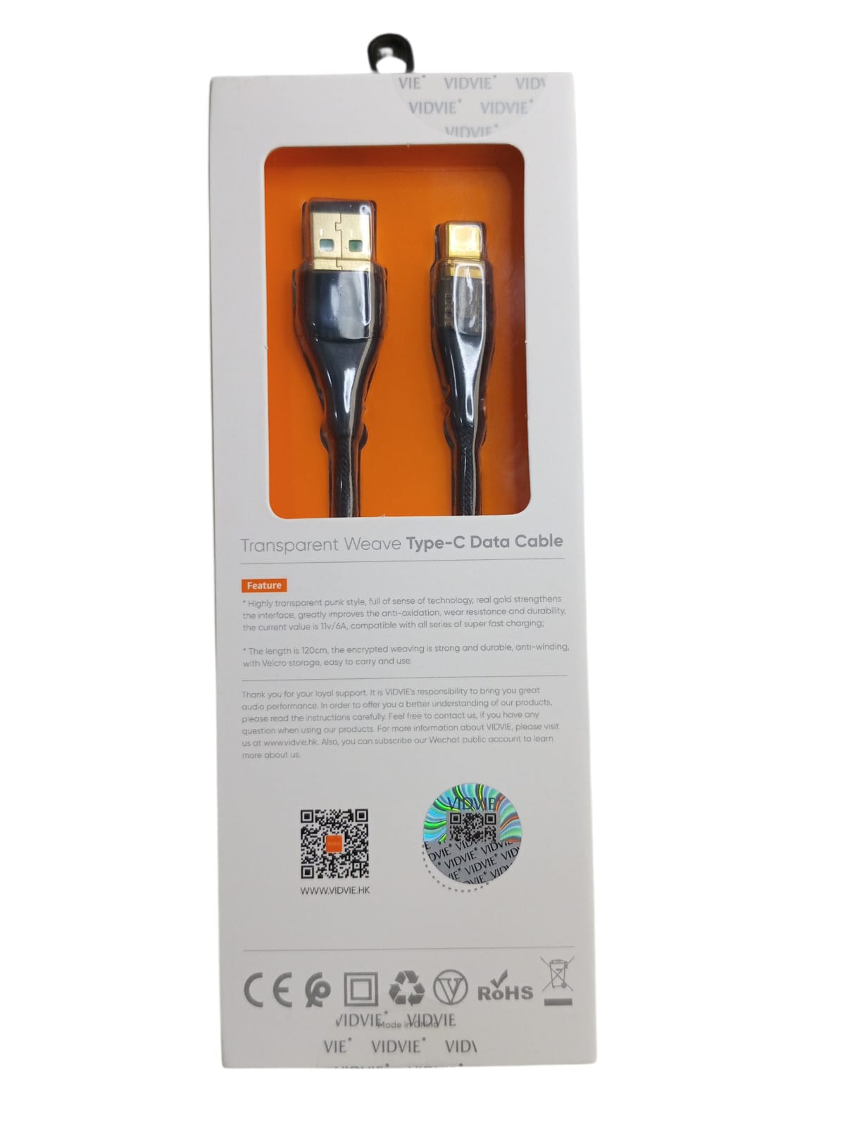 CABLE DE DATOS/CARGA RAPIDA TIPE C - Image 2