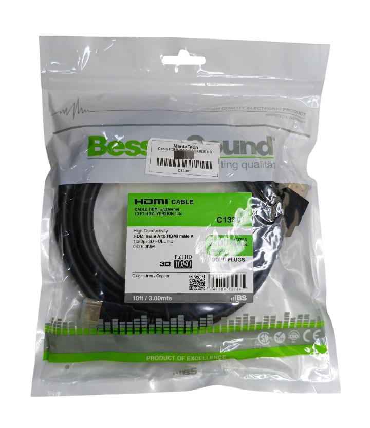 CABLE HDMI 3M 1.4V CABLE BS