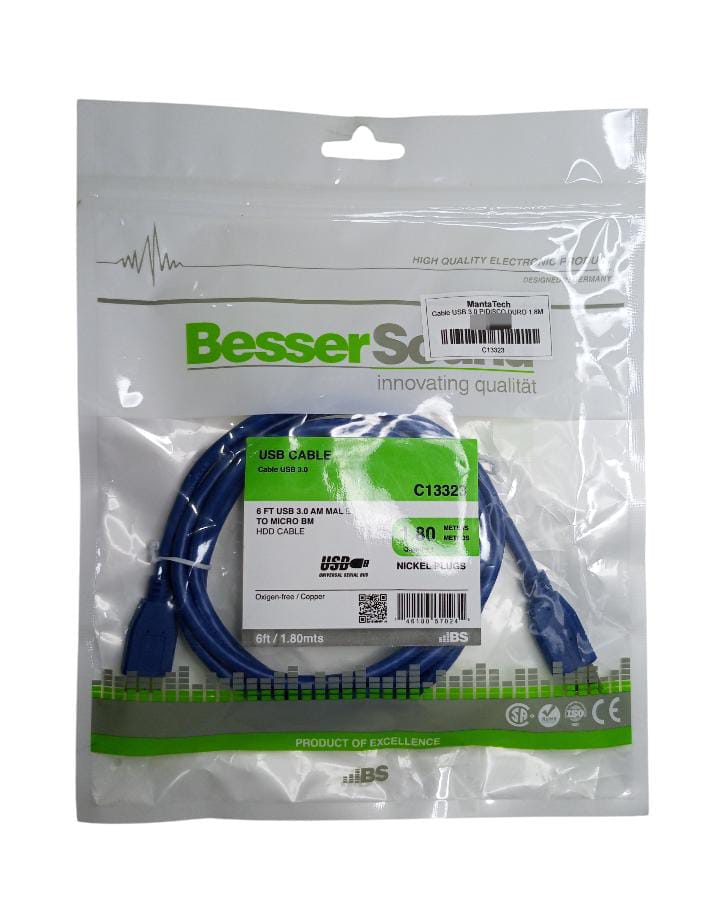 CABLE USB 3.0 P/DISCO DURO 1.8M