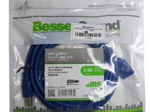 CABLE USB 3.0 PLUG A JACK 3.6M