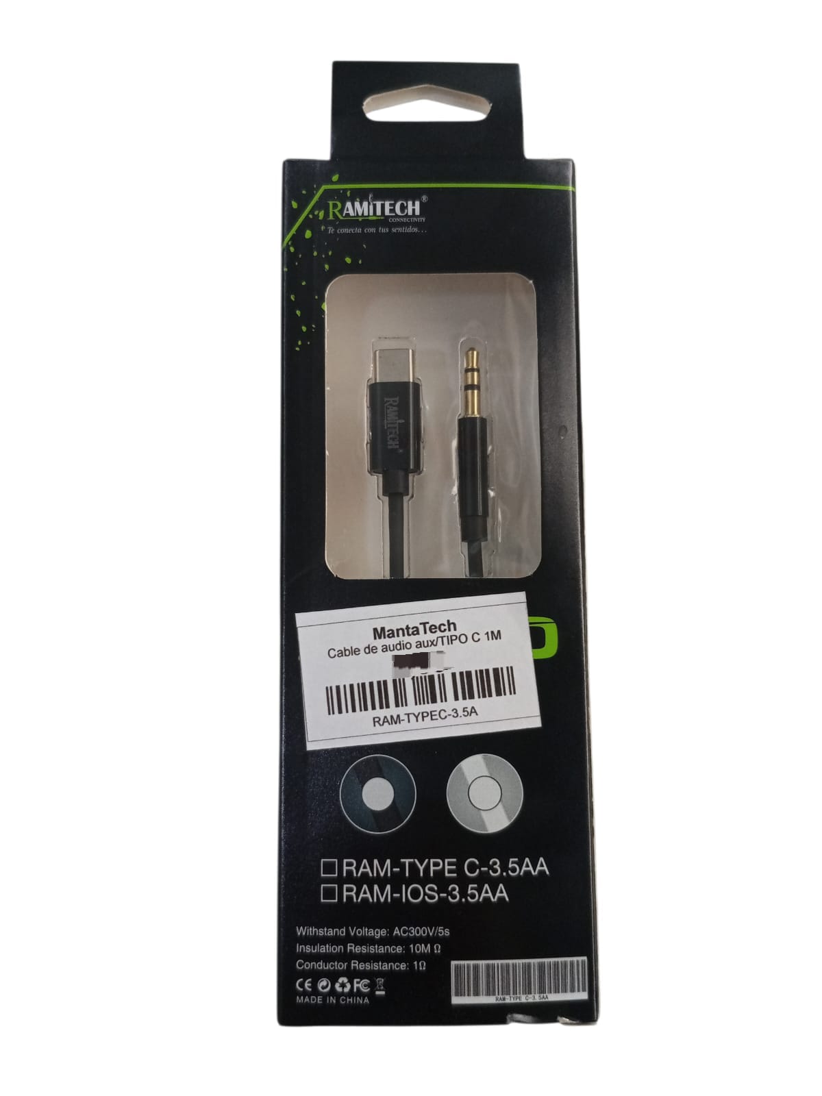 CABLE DE AUDIO AUX/TIPO C 1M - Image 2