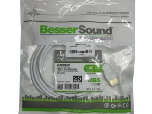CABLE BS HDMI A MINI HDMI BLANCO 1.8M 2,0V 4K OD5.0MM